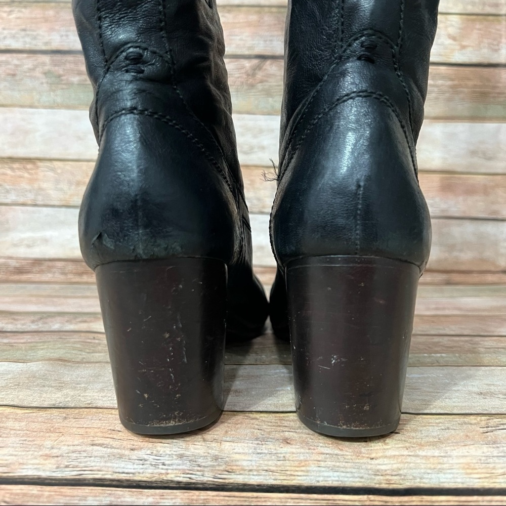 Frye Black Leather Carson Boots - Picture 10 of 10